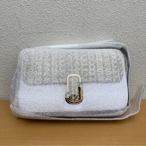 Marc Jacobs The Monogram Leather J Marc Mini Khaki Shoulder Bag $375 NWT